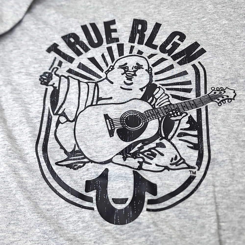 TRUE RELIGION GREY TEE SHIRT - Picture 8 of 9